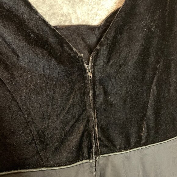Vtg Stage Accents Women Dark Romantic Whimisgoth Fairy Grunge Velvet Dress 10 - Picture 5 of 12